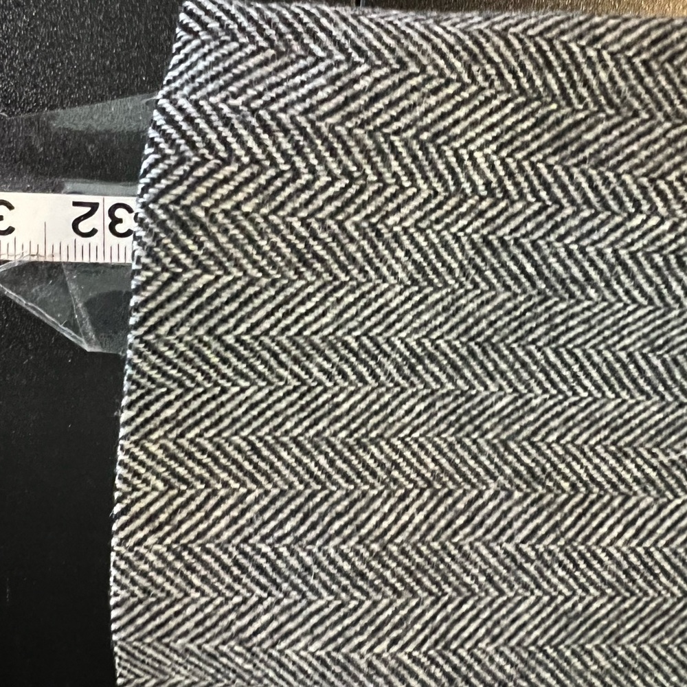 Vintage Herringbone Blazer 100% Wool Black Hart Schaffner Marx - Picture 12 of 12